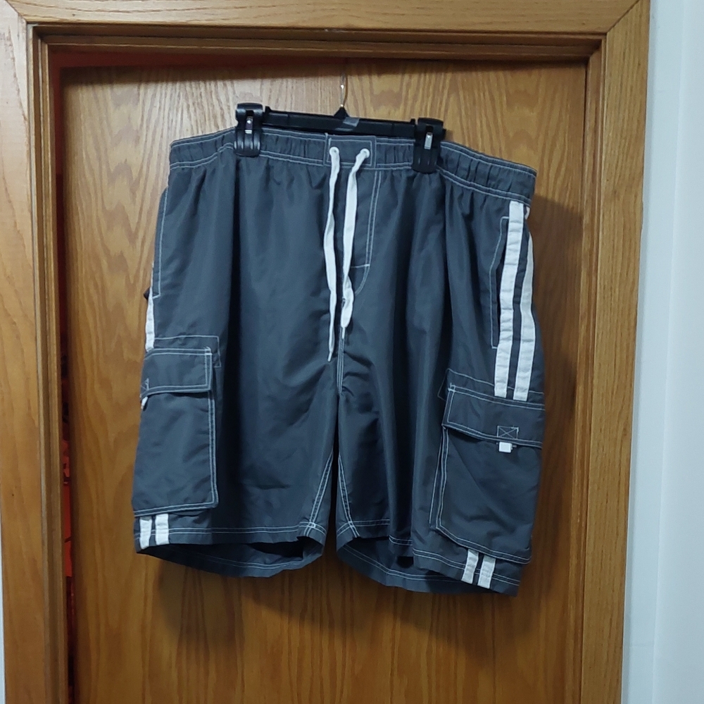 Men's 4X Kani Gray Swim Trunks